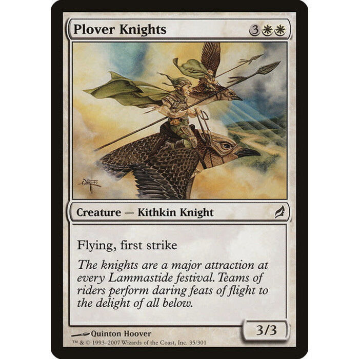 Magic: The Gathering Plover Knights (035) Moderately Played