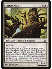 Magic: The Gathering Sentry Oak (038) Moderately Played
