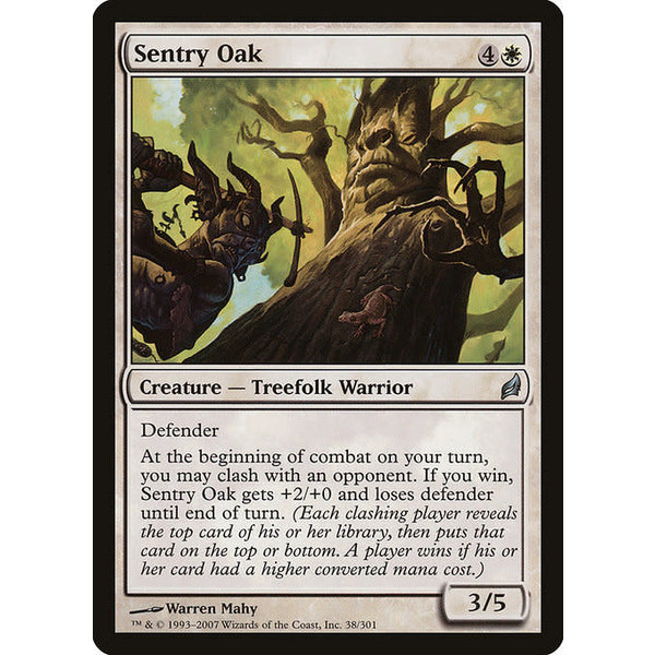 Magic: The Gathering Sentry Oak (038) Moderately Played