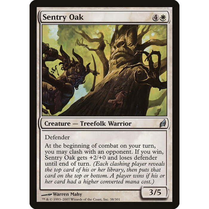 Magic: The Gathering Sentry Oak (038) Moderately Played