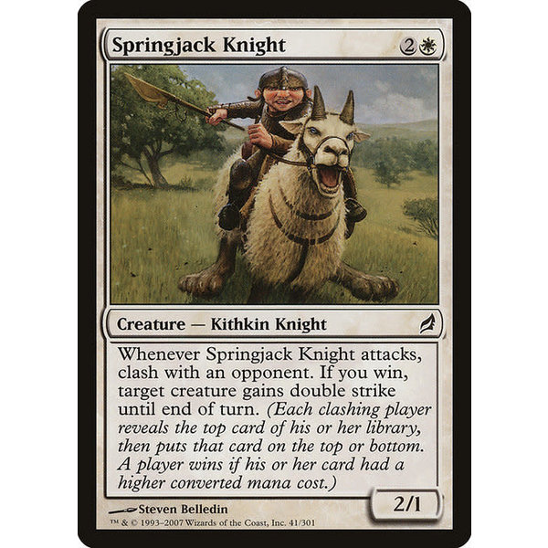 Magic: The Gathering Springjack Knight (041) Moderately Played