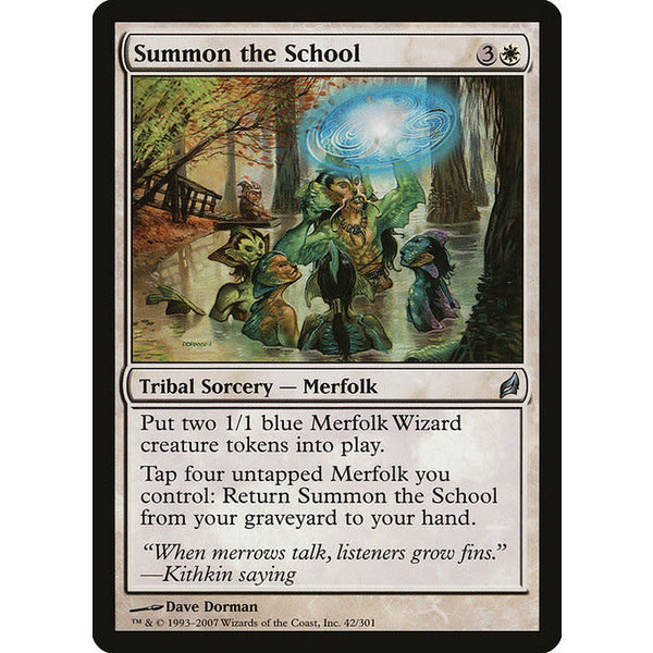 Magic: The Gathering Summon the School (042) Moderately Played