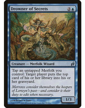 Magic: The Gathering Drowner of Secrets (058) Moderately Played