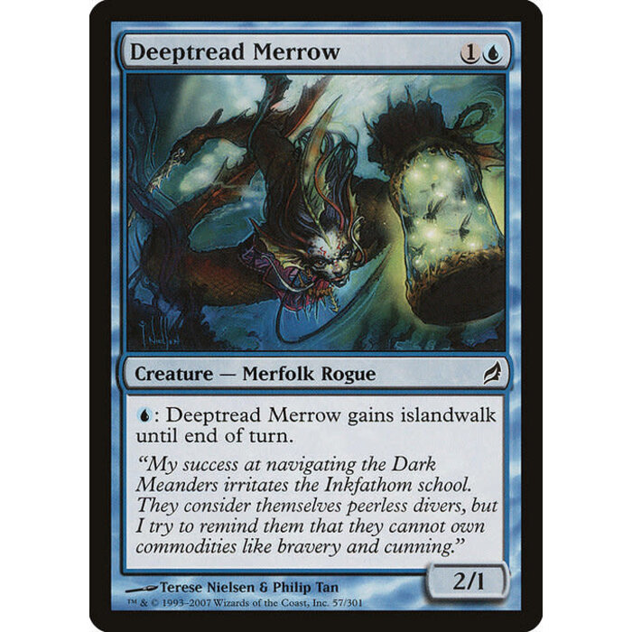 Magic: The Gathering Deeptread Merrow (057) Moderately Played