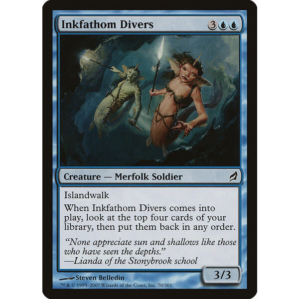 Magic: The Gathering Inkfathom Divers (070) Moderately Played