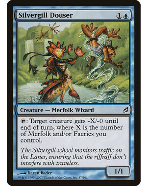 Magic: The Gathering Silvergill Douser (087) Moderately Played Foil