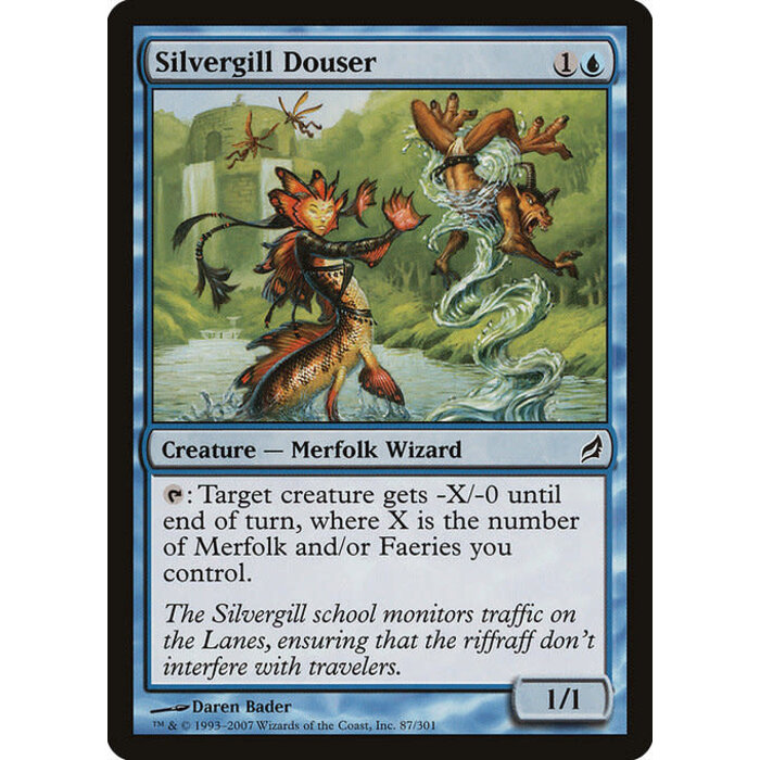 Magic: The Gathering Silvergill Douser (087) Moderately Played Foil