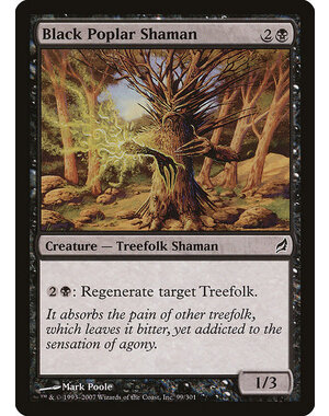 Magic: The Gathering Black Poplar Shaman (099) Moderately Played