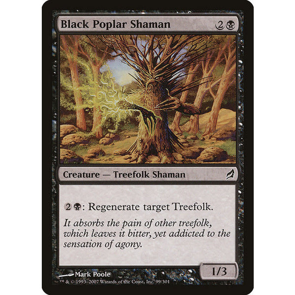 Magic: The Gathering Black Poplar Shaman (099) Moderately Played