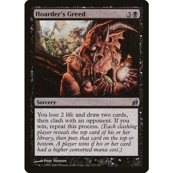 Magic: The Gathering Hoarder's Greed (117) Moderately Played