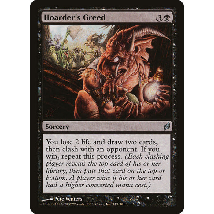 Magic: The Gathering Hoarder's Greed (117) Moderately Played