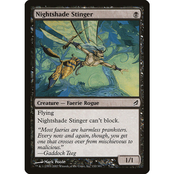 Magic: The Gathering Nightshade Stinger (132) Moderately Played