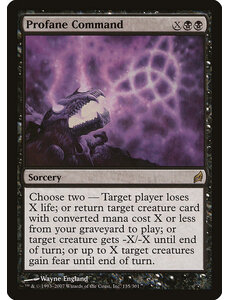 Magic: The Gathering Profane Command (135) Moderately Played
