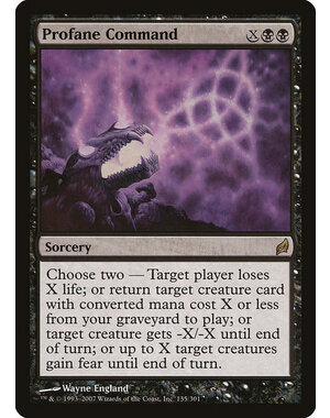 Magic: The Gathering Profane Command (135) Moderately Played