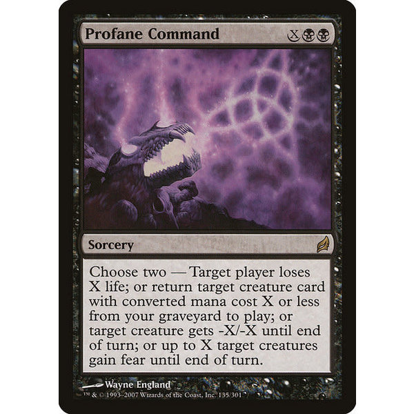 Magic: The Gathering Profane Command (135) Moderately Played