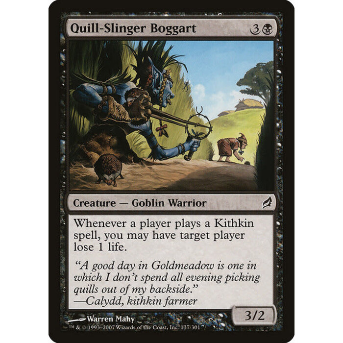Magic: The Gathering Quill-Slinger Boggart (137) Moderately Played