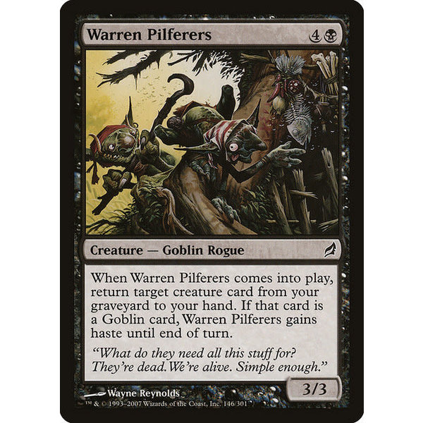 Magic: The Gathering Warren Pilferers (146) Moderately Played
