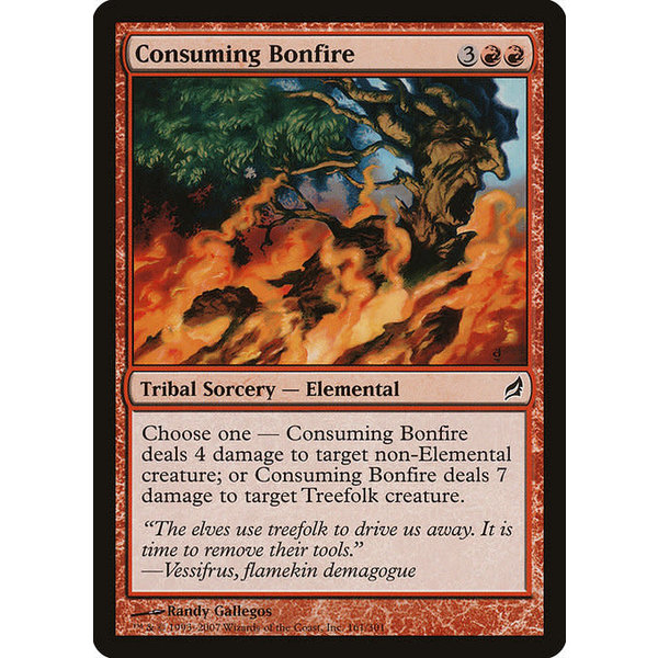Magic: The Gathering Consuming Bonfire (161) Moderately Played