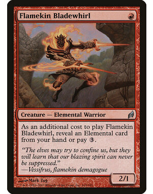 Magic: The Gathering Flamekin Bladewhirl (165) Moderately Played