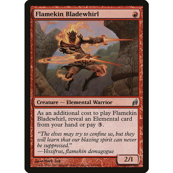 Magic: The Gathering Flamekin Bladewhirl (165) Moderately Played