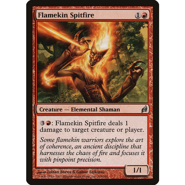 Magic: The Gathering Flamekin Spitfire (168) Moderately Played