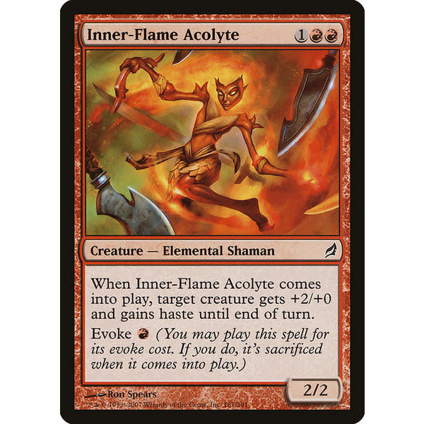 Magic: The Gathering Inner-Flame Acolyte (181) Moderately Played