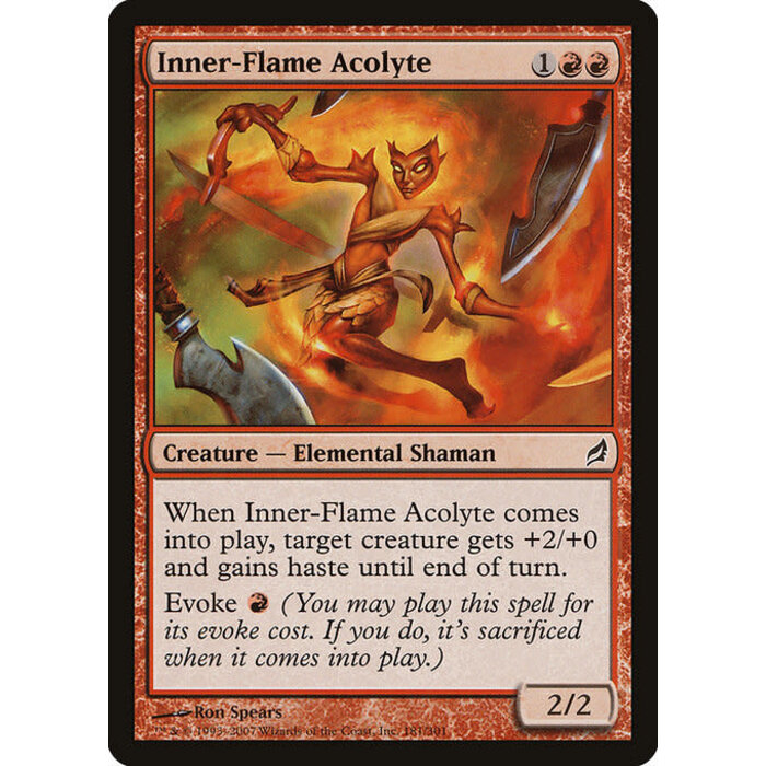 Magic: The Gathering Inner-Flame Acolyte (181) Moderately Played