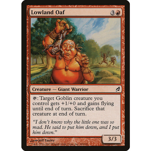 Magic: The Gathering Lowland Oaf (184) Moderately Played
