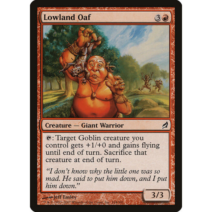 Magic: The Gathering Lowland Oaf (184) Moderately Played