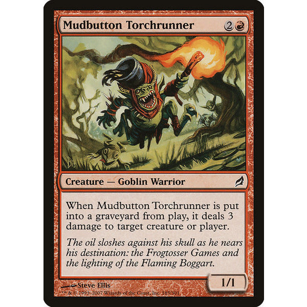 Magic: The Gathering Mudbutton Torchrunner (185) Moderately Played