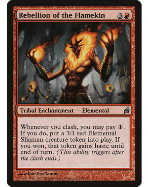 Magic: The Gathering Rebellion of the Flamekin (188) Moderately Played