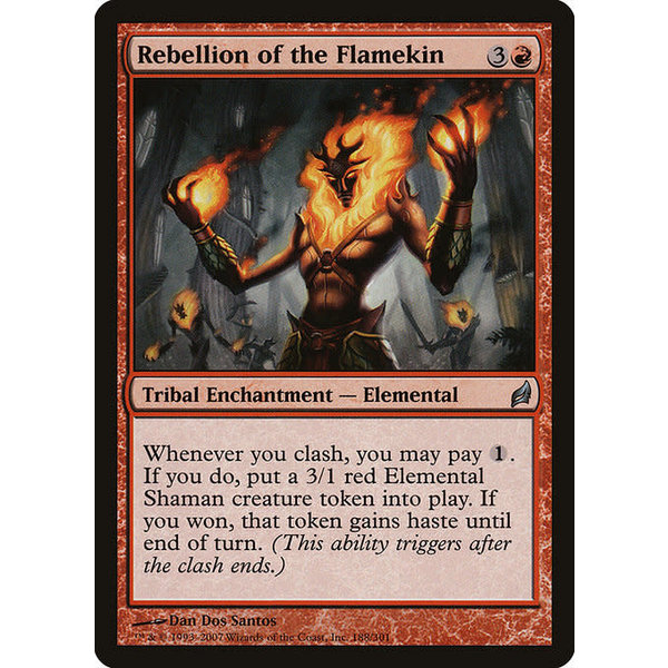 Magic: The Gathering Rebellion of the Flamekin (188) Moderately Played
