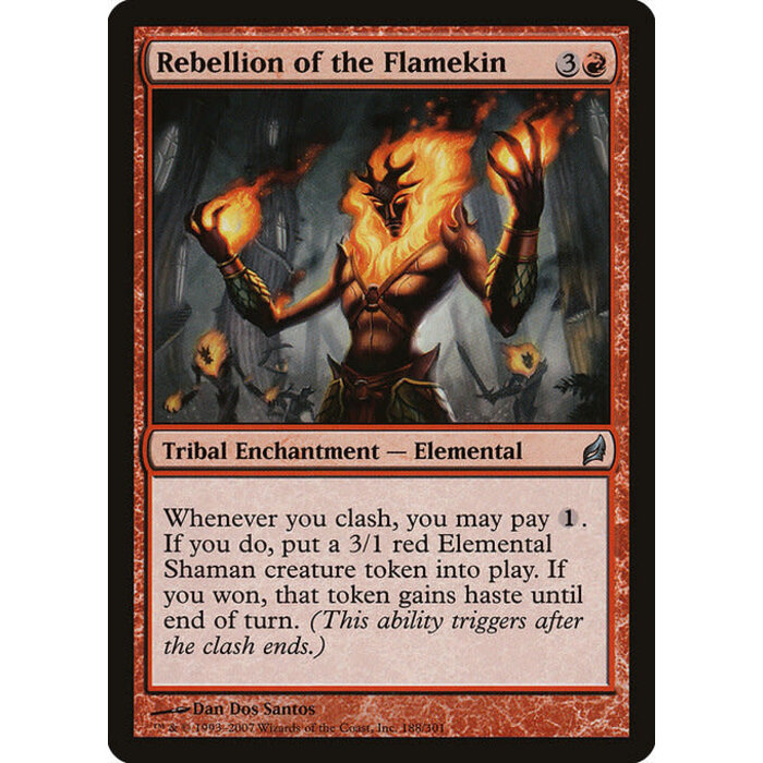 Magic: The Gathering Rebellion of the Flamekin (188) Moderately Played