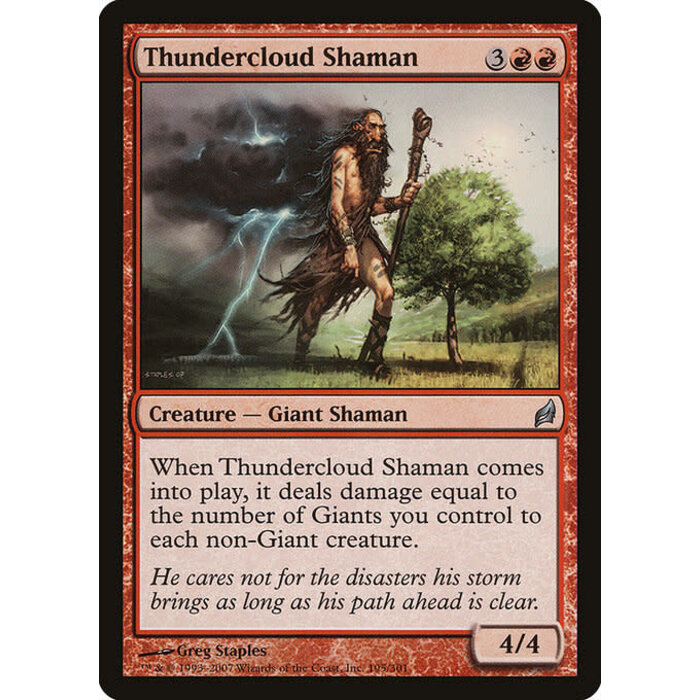 Magic: The Gathering Thundercloud Shaman (195) Moderately Played Foil