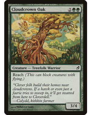 Magic: The Gathering Cloudcrown Oak (201) Moderately Played