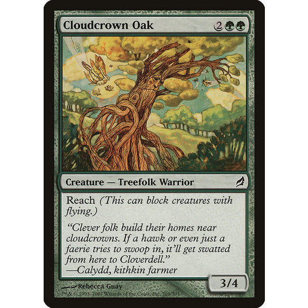Magic: The Gathering Cloudcrown Oak (201) Moderately Played