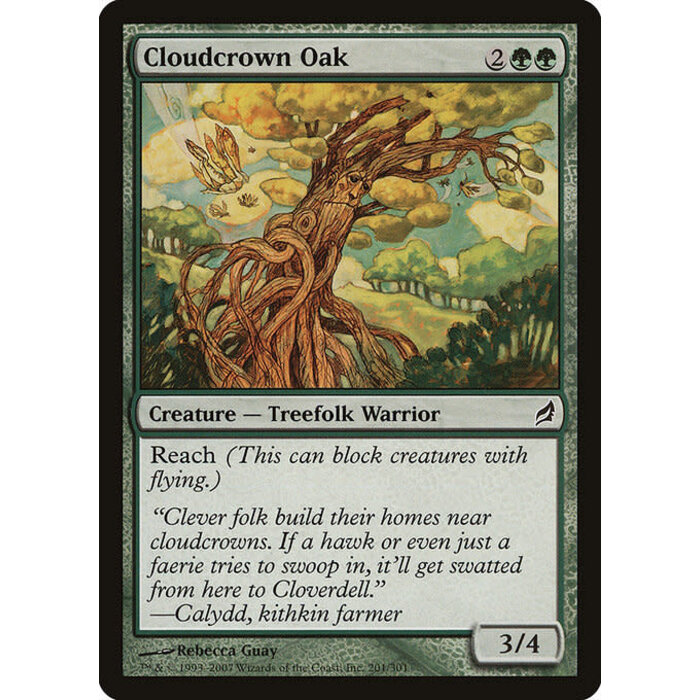 Magic: The Gathering Cloudcrown Oak (201) Moderately Played