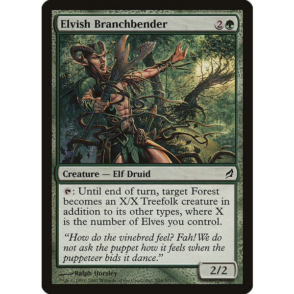 Magic: The Gathering Elvish Branchbender (204) Moderately Played Foil