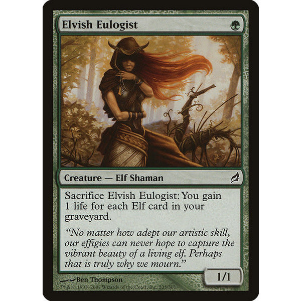 Magic: The Gathering Elvish Eulogist (205) Moderately Played