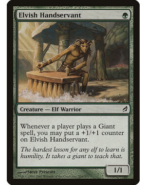 Magic: The Gathering Elvish Handservant (206) Moderately Played