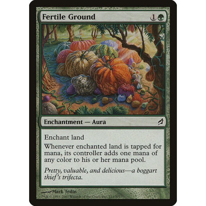 Magic: The Gathering Fertile Ground (211) Moderately Played