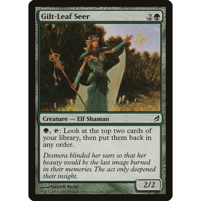 Magic: The Gathering Gilt-Leaf Seer (215) Moderately Played