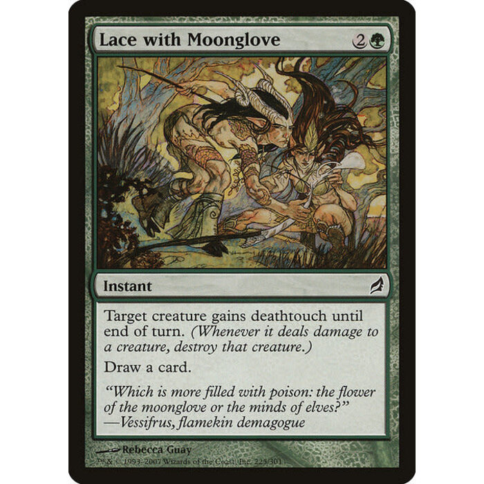 Magic: The Gathering Lace with Moonglove (225) Moderately Played