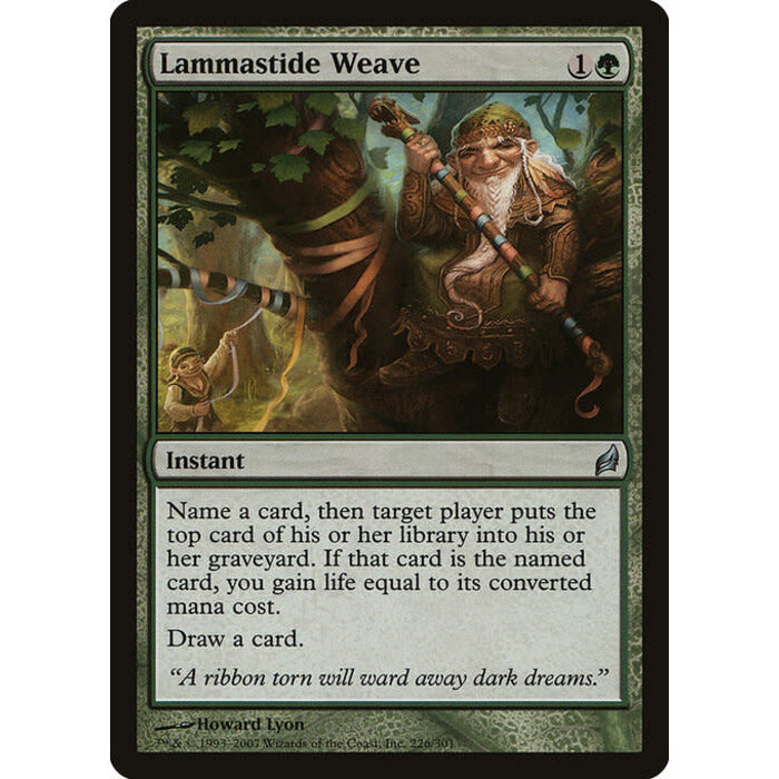 Magic: The Gathering Lammastide Weave (226) Moderately Played