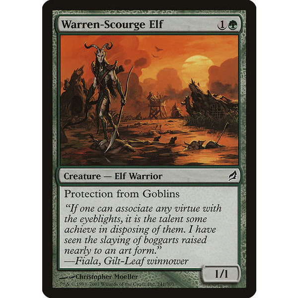 Magic: The Gathering Warren-Scourge Elf (241) Moderately Played