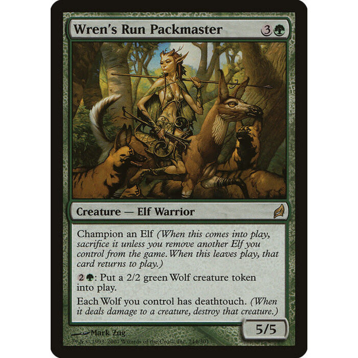 Magic: The Gathering Wren's Run Packmaster (244) Moderately Played