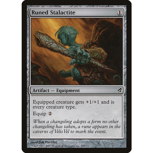 Magic: The Gathering Runed Stalactite (260) Moderately Played