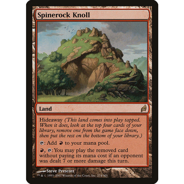 Magic: The Gathering Spinerock Knoll (274) Moderately Played