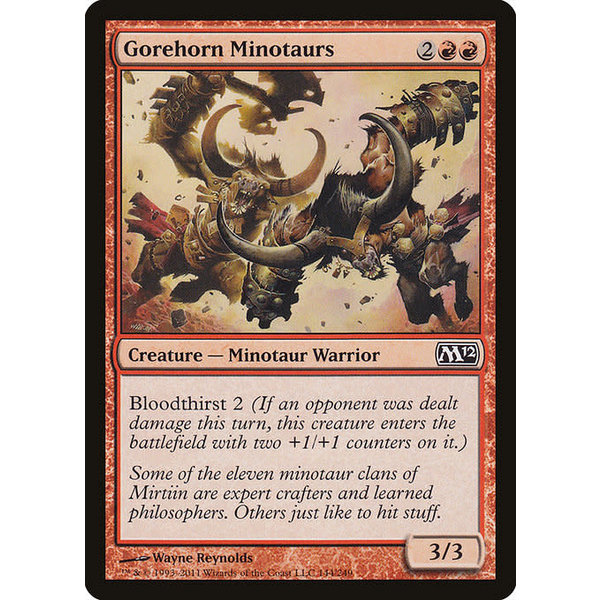 Magic: The Gathering Gorehorn Minotaurs (144) Lightly Played Foil