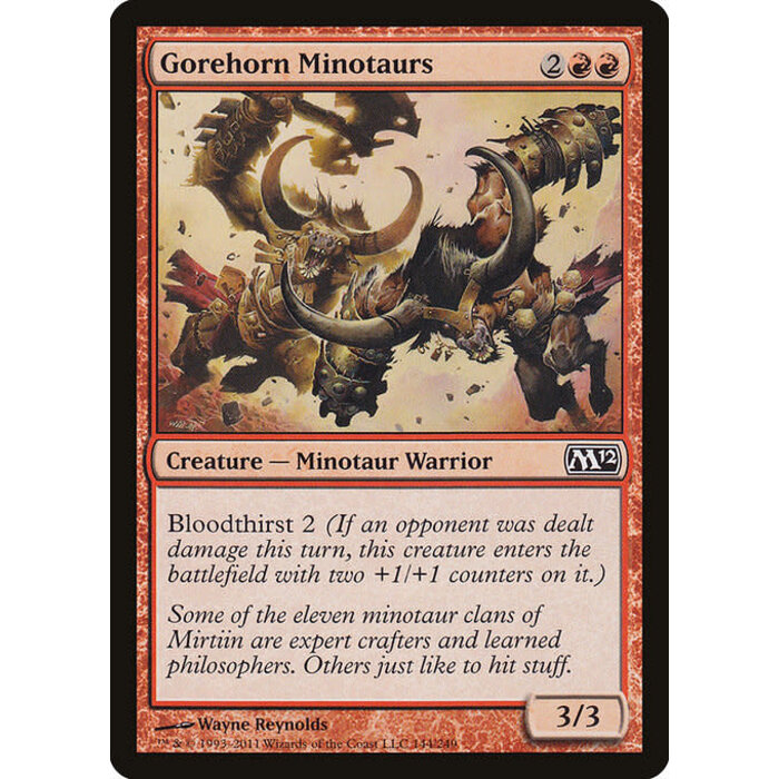Magic: The Gathering Gorehorn Minotaurs (144) Lightly Played Foil